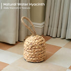 Elevate your space with the CHI AN HOME Water Hyacinth Door Stop, specially curated by Curat Cart for warmth and texture.