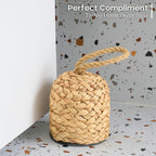 CHI AN HOME Water Hyacinth Door Stop, 100% Authentic, a perfect complement to any home decor style. Available at Curat Cart.