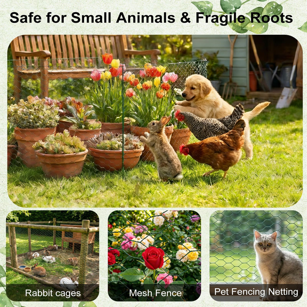 Premium imported chicken wire for floral arrangements, ideal for securing small plants and enhancing decor. Available at Curat Cart.