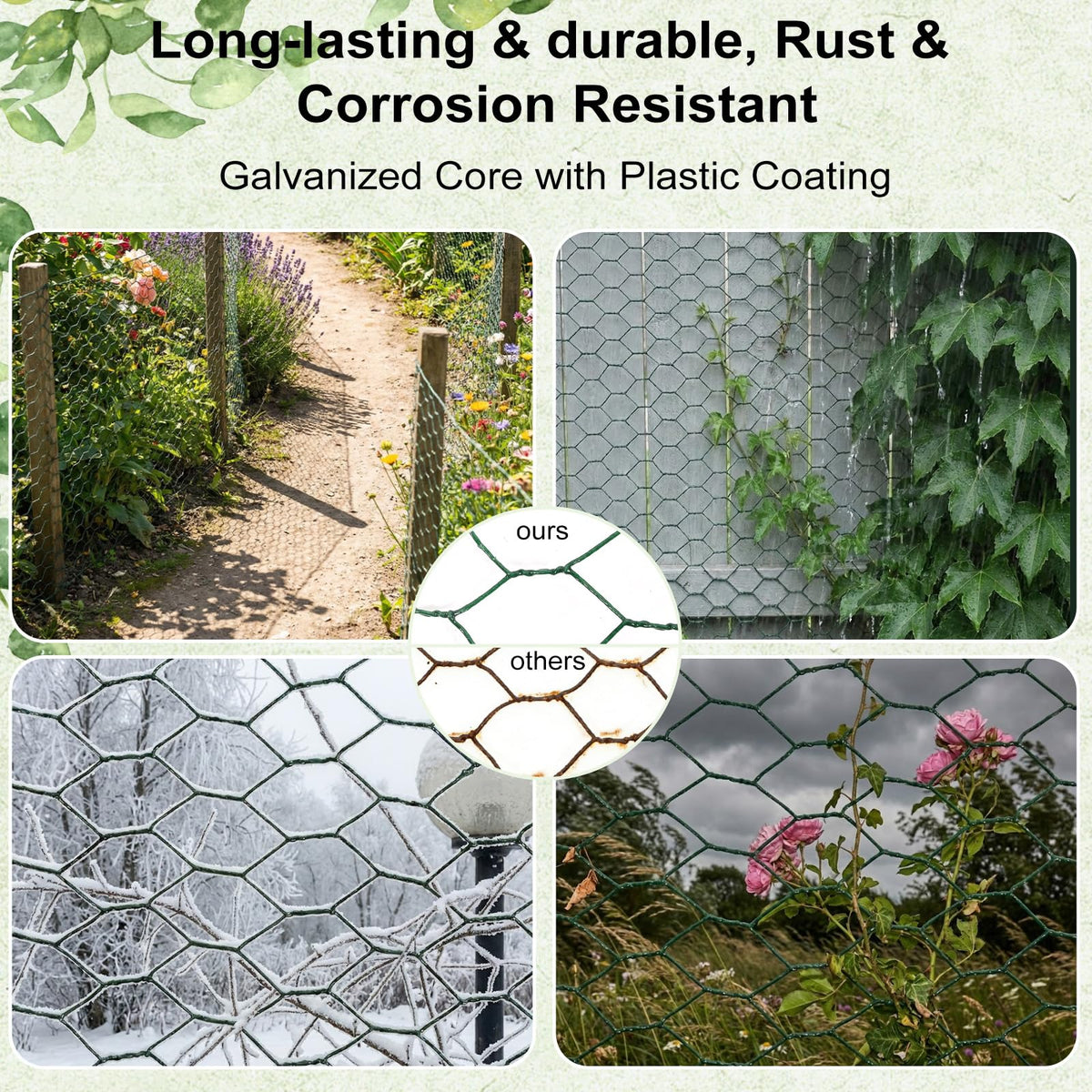 Durable chicken wire for floral arrangements, specially curated by Curat Cart, offers rust and corrosion resistance for lasting beauty.
