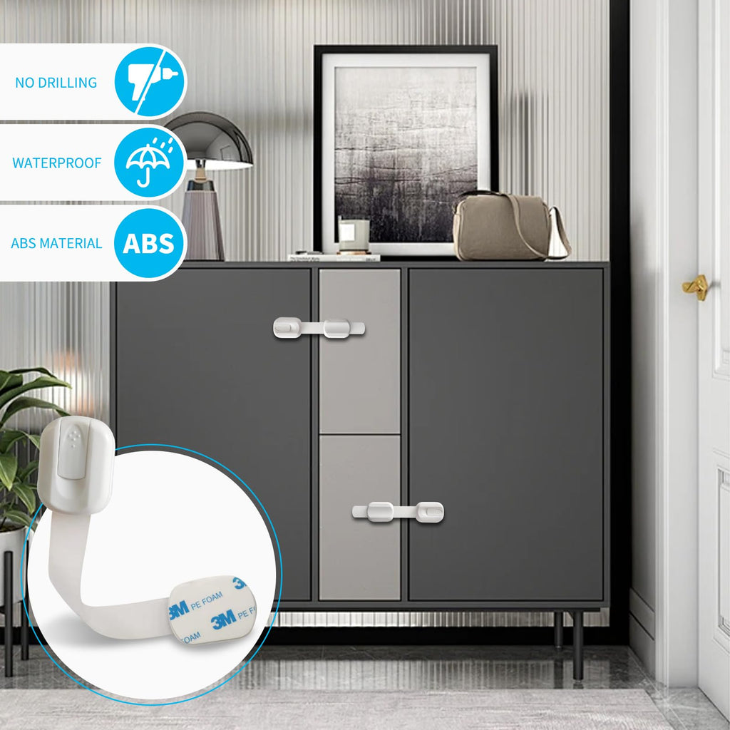 Premium imported Child Safety Cabinet Locks ensure safety and convenience. Ideal for homes, available at Curat Cart.