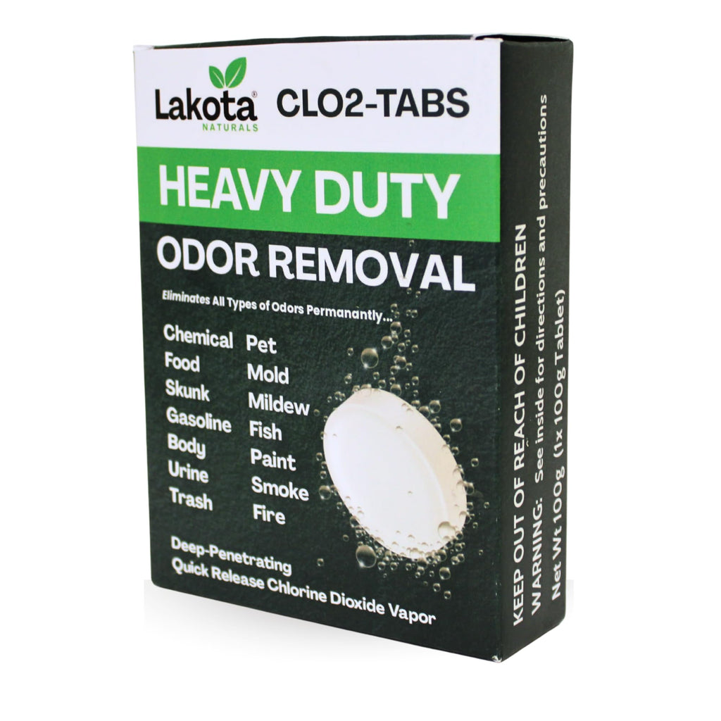 Chlorine Dioxide Fogger Deodorizing Kit in official packaging, ideal for heavy-duty odor removal. Available at Curat Cart.