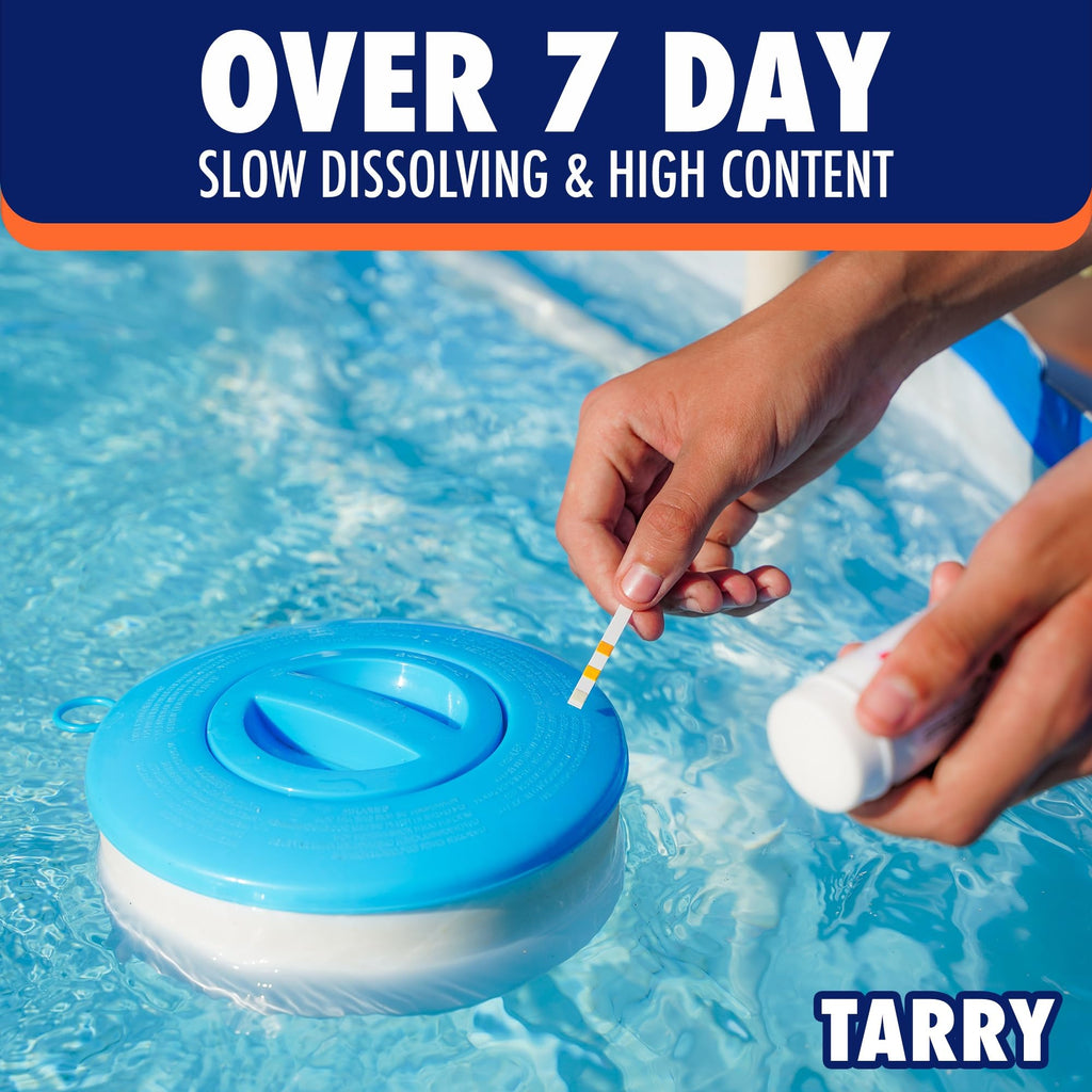 Chlorine Tablets Stabilizer for Pool ensures clean water with slow dissolving formula. 100% Authentic, available at Curat Cart.