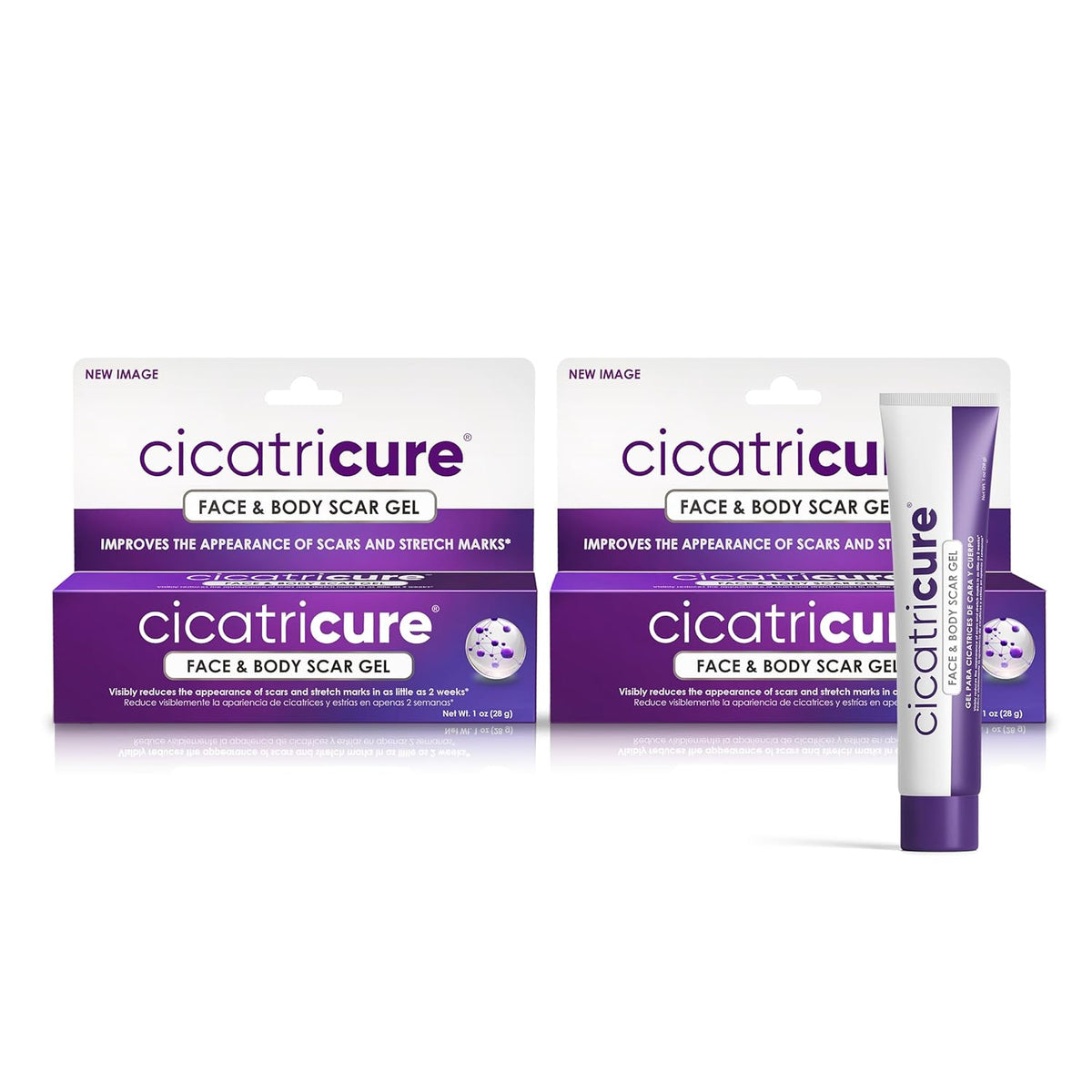 Cicatricure Advanced Scar Gel, a genuine product for visibly reducing scars and stretch marks. Authentic face and body gel.