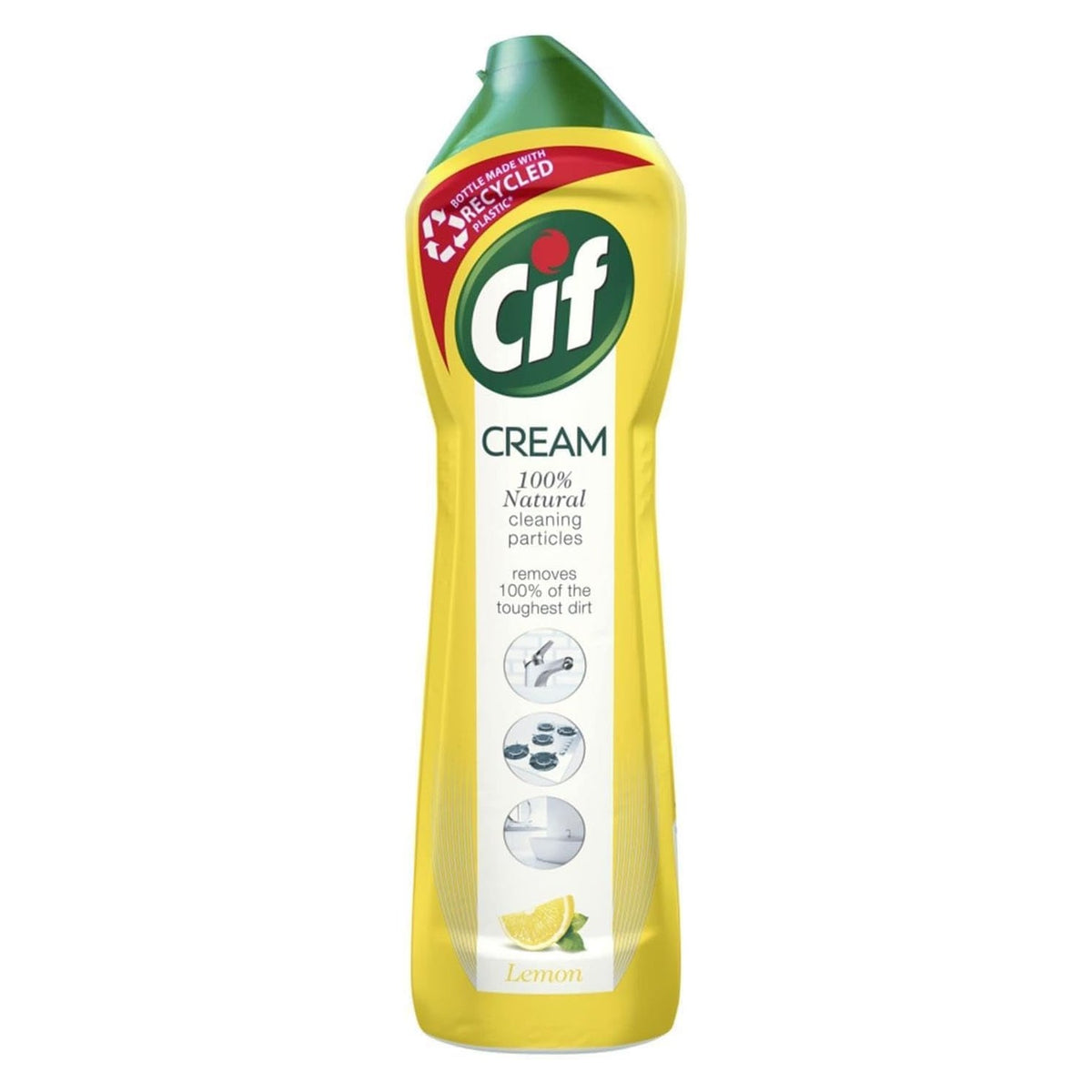 Cif Cream Lemon offers 100% natural cleaning power. Available in India at Curat Cart for authentic cleaning solutions.