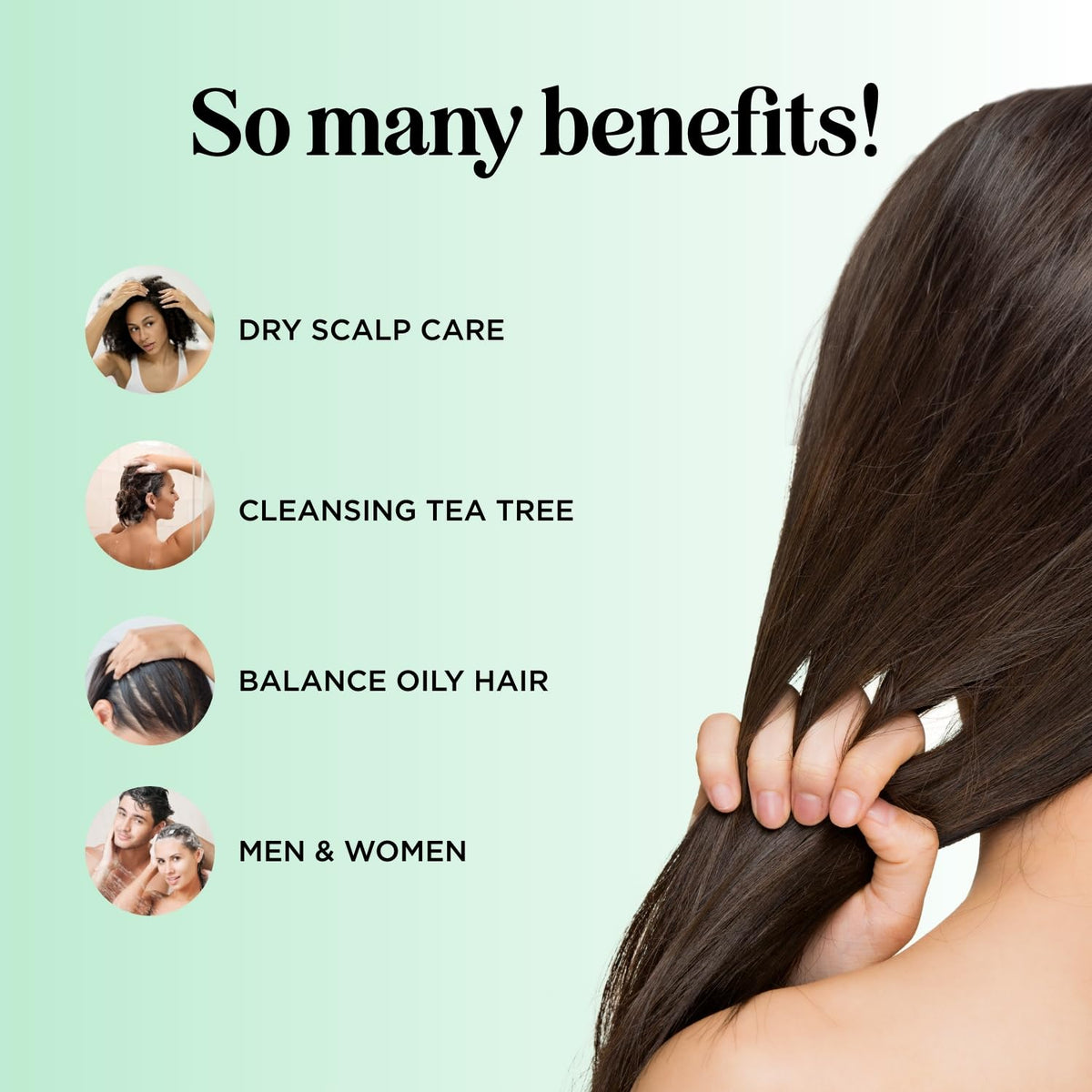Explore the benefits of this clarifying shampoo for oily hair: dry scalp care, tea tree cleansing, ideal for men and women. Verified by CuratCart.