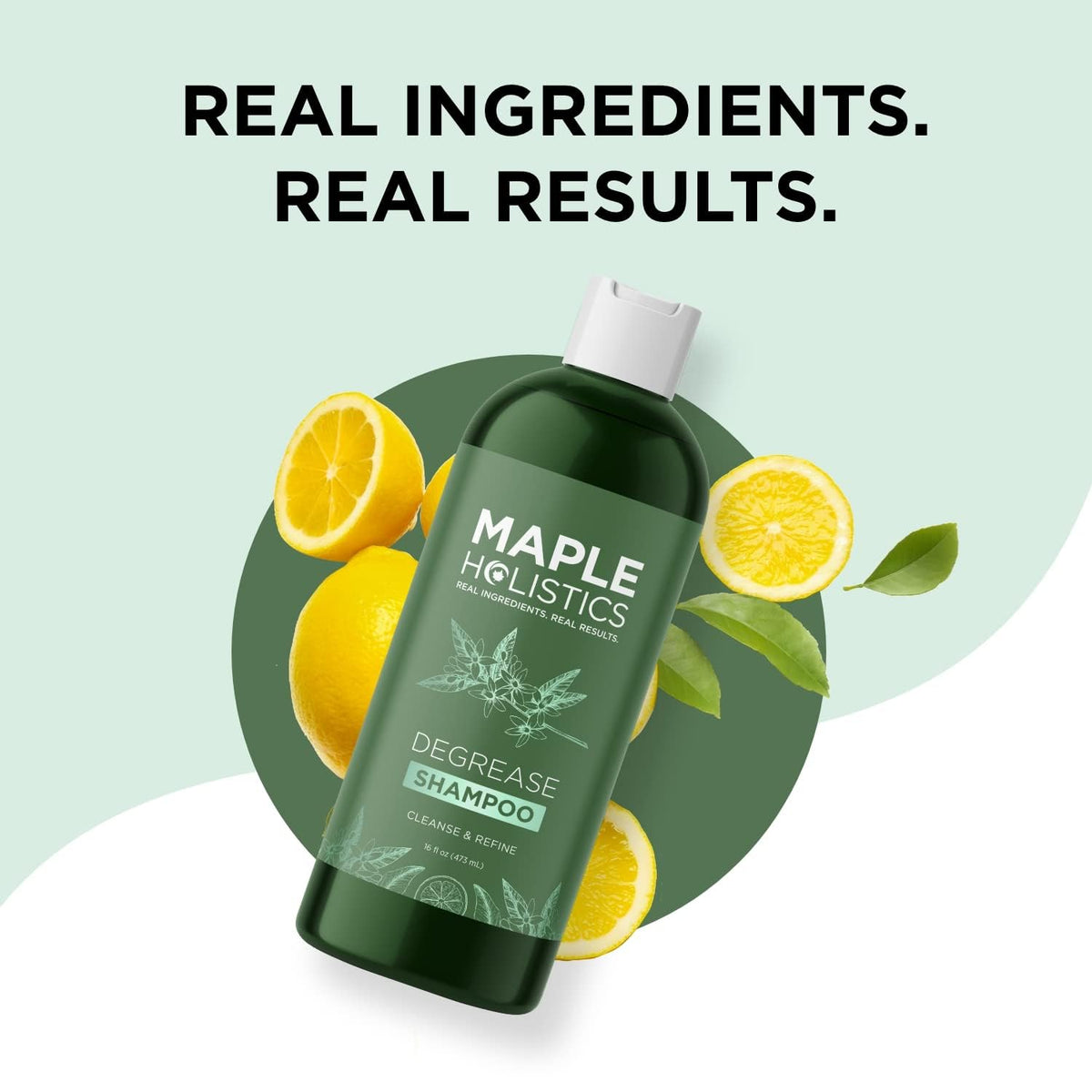 Maple Holistics Degreease Clarifying Shampoo with natural ingredients. Cleanses oily buildup, globally favored for effective results.