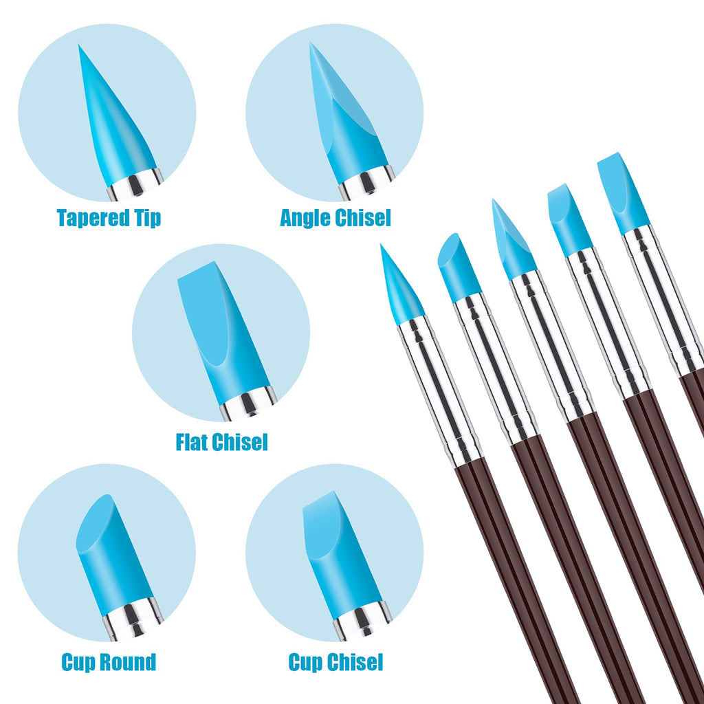 Discover the exclusive Clatoon Silicone Clay Sculpting Tool at Curat Cart, featuring versatile tips for precise crafting. Perfect for artists.