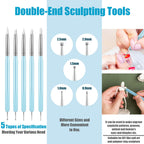 High-quality Clatoon Silicone Clay Sculpting Tool set in official packaging, ideal for detailed crafting. Available at Curat Cart.