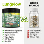 Clean Nutra Mullein Leaf Extract offers 14 premium ingredients for lung support. 100% Authentic, available at Curat Cart in India.