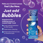 Discover the premium imported Clear Care Plus Contact Lens Solution for long-lasting hydration and sensitive eyes at Curat Cart.