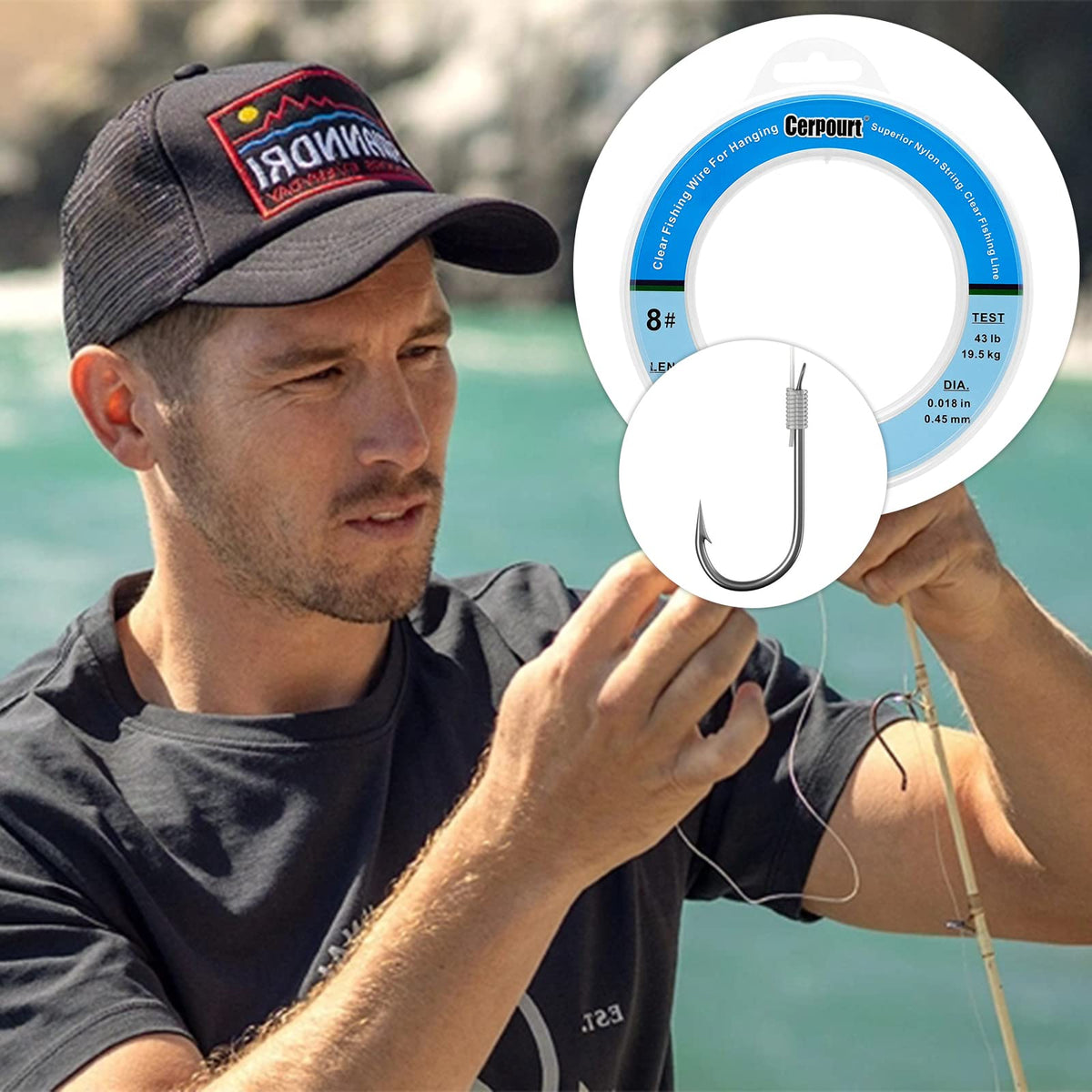 Discover premium imported Clear Fishing Wire Monofilament Line, perfect for fishing enthusiasts. Available at Curat Cart.