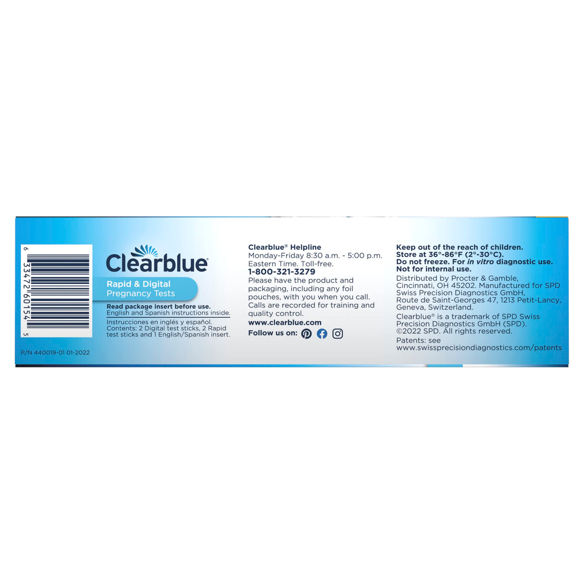 Discover peace of mind with the Clearblue Pregnancy Test Combo Pack, verified by CuratCart for quality assurance.