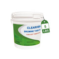 ClearView Bromine Tablets for spas, premium import from Curat Cart, effectively controls algae and kills bacteria. Perfect for hot tubs.
