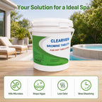ClearView Bromine Tablets for spas, 100% Authentic, available at Curat Cart in India. Kills microbes, stops algae, slow dissolving.