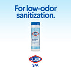 Clorox Pool Spa Brominating Granules in official packaging, designed for low-odor sanitization. Available at Curat Cart.
