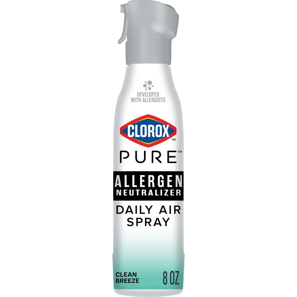 Clorox PURE Allergen Neutralizer spray, 8 oz, cleans air with a fresh breeze. 100% genuine for daily use.