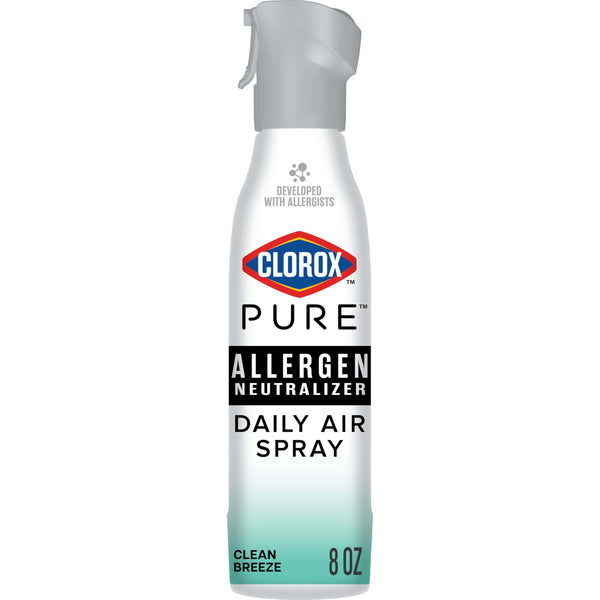 Clorox PURE Allergen Neutralizer Daily Air Spray, Clean Breeze, 8 Ounces