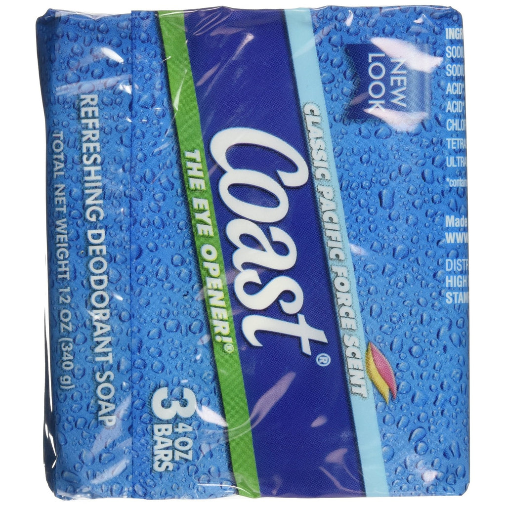 Coast Bath Bars Original Soap in official packaging, featuring refreshing deodorant formula. Available at Curat Cart.