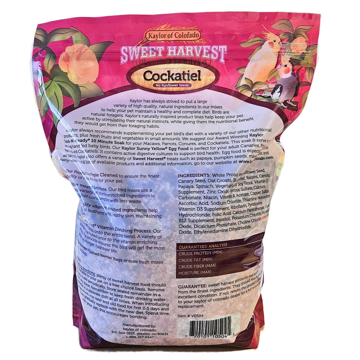 Premium Cockatiel Bird Food Seed Mix from Curat Cart, featuring nutritious ingredients. 100% Authentic and available in India.