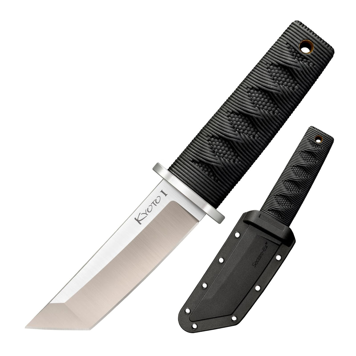 Explore the Cold Steel Kyoto 3.25" knife, a 100% genuine compact tool with a durable design and protective sheath.