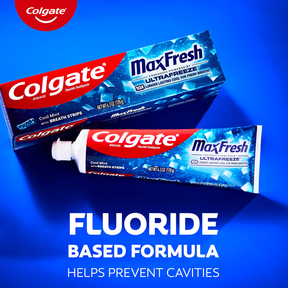 Discover Colgate MaxFresh toothpaste, a premium imported fluoride formula with breath strips, available at Curat Cart. Enjoy lasting freshness.