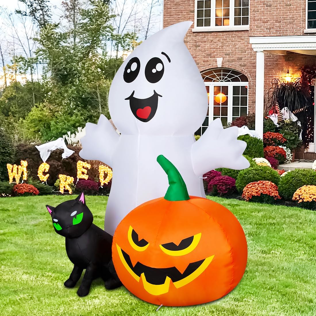 Elevate your Halloween decor with this exclusive inflatable ghost decoration, specially curated by Curat Cart for festive celebrations.