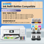 T502 Ink Refill Bottles for Eco tank printers, 100% Authentic and available in India at Curat Cart.