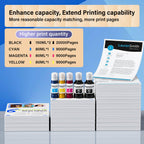 T502 Ink Refill Bottles in official packaging, ideal for enhancing print capacity. Available at Curat Cart for better printing efficiency.