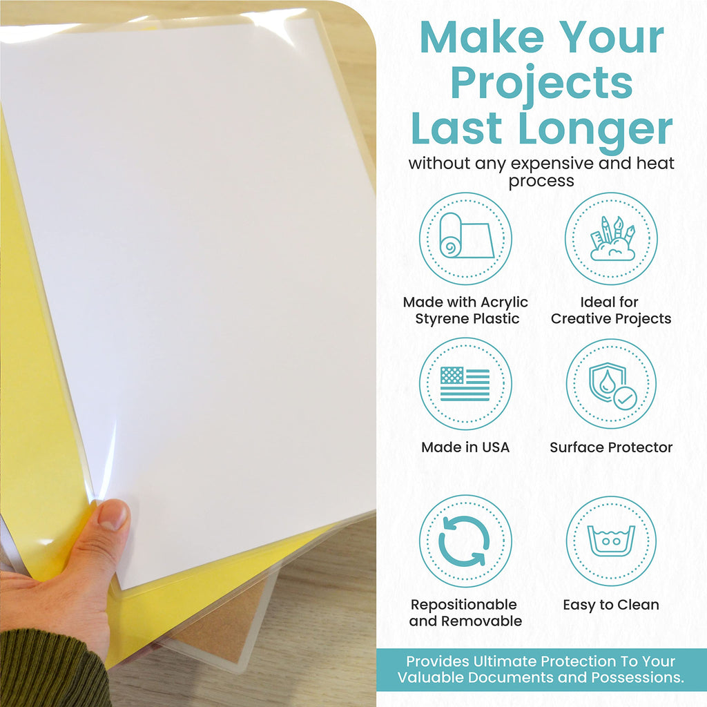 Con-Tact Clear Adhesive Liner offers high-quality, repositionable protection for your documents. Available at Curat Cart.