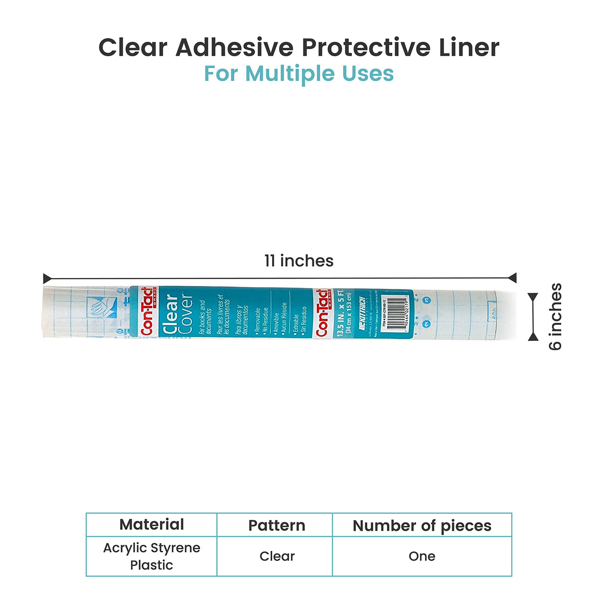 Con-Tact Clear Adhesive Liner, 100% Authentic, perfect for multiple uses. Available now at Curat Cart in India.