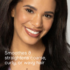 Conair Round Brush designed for smoothing and straightening coarse, curly, or wavy hair; premium quality for effortless styling.
