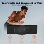 COOSPO Heart Rate Monitor offers comfort with adjustable elastic, 100% Authentic, available at Curat Cart in India.