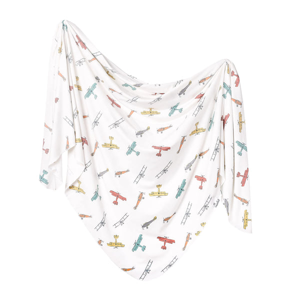 Copper Pearl Large Premium Knit Baby Swaddle Receiving Blanket Ace