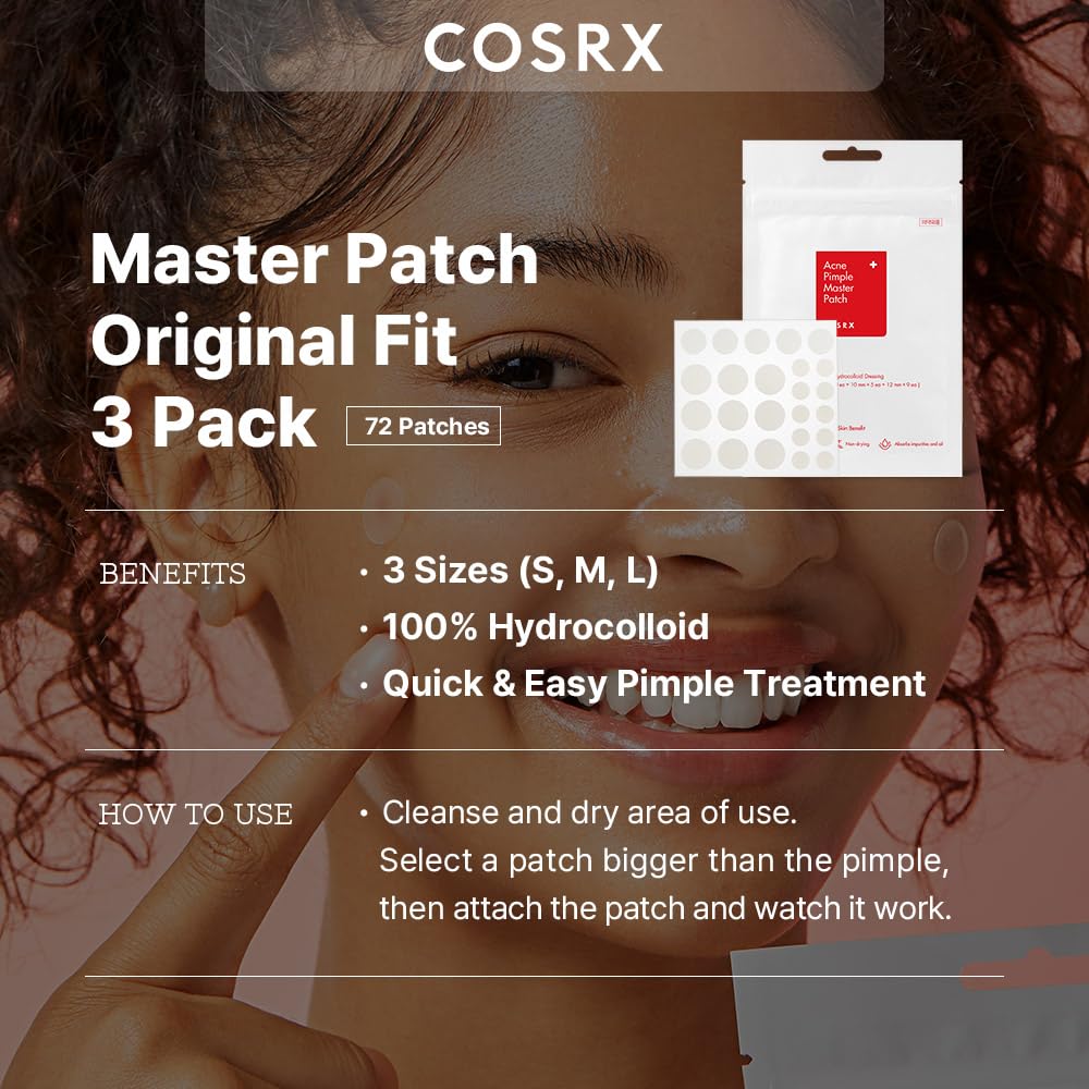 COSRX Acne Pimple Patch Original available in India. Order online for quick pimple treatment with hydrocolloid technology.