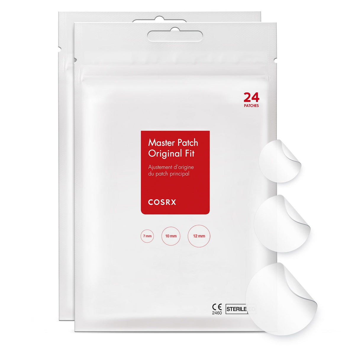 Premium imported COSRX Acne Pimple Patch pack, featuring 24 sterile patches for effective acne treatment.