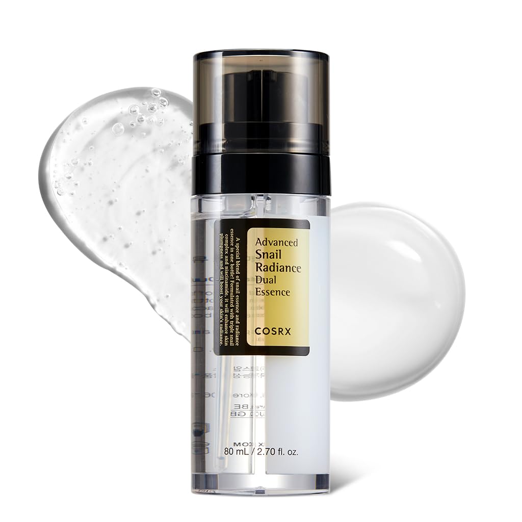 Authentic COSRX Snail Mucin Essence with 74% snail mucin and 5% niacinamide, promoting skin radiance and hydration.