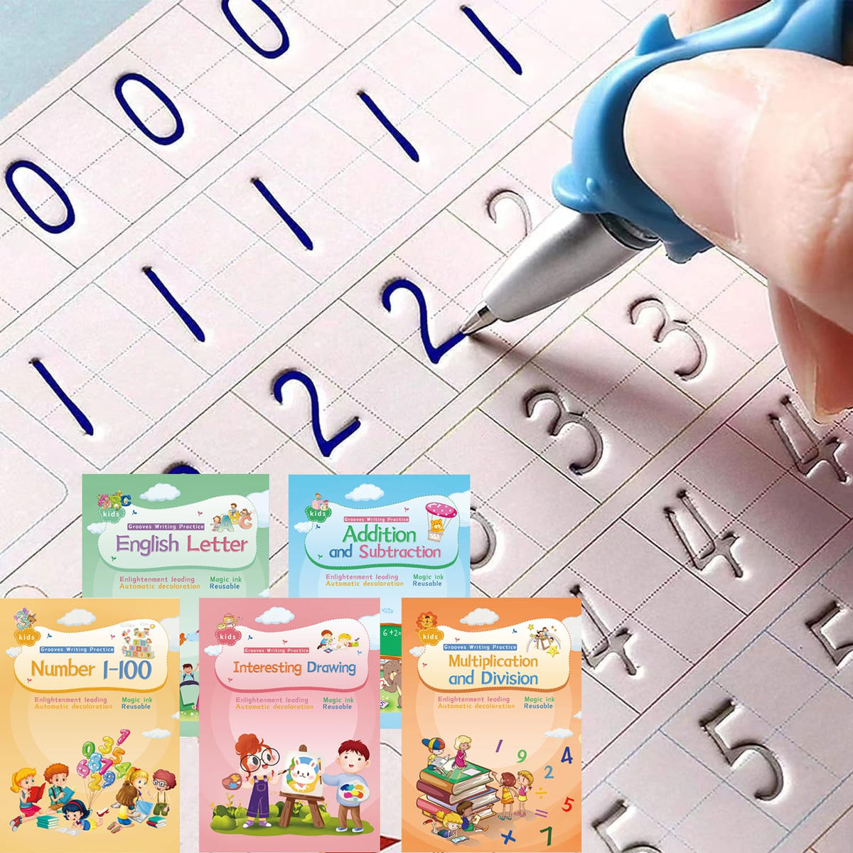 Elevate writing skills with the premium imported CosyCorner Handwriting Practice Workbook, available at Curat Cart. Perfect for children.