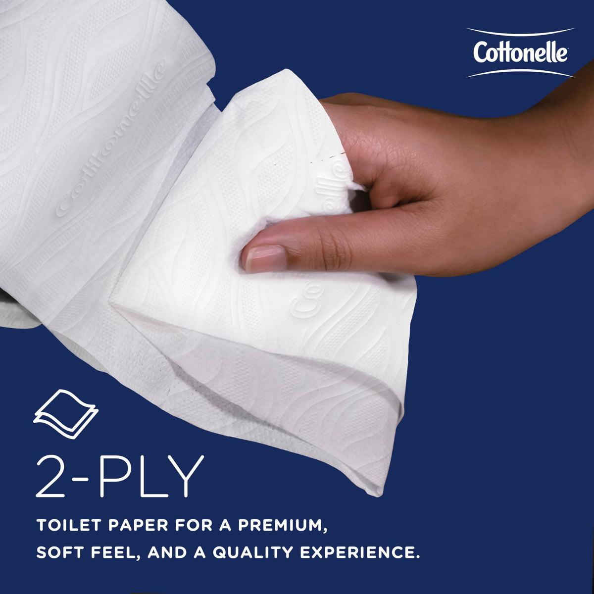Cottonelle CleanCare Toilet Paper offers a premium 2-ply softness, perfect for daily use. Upgrade your routine at Curat Cart.