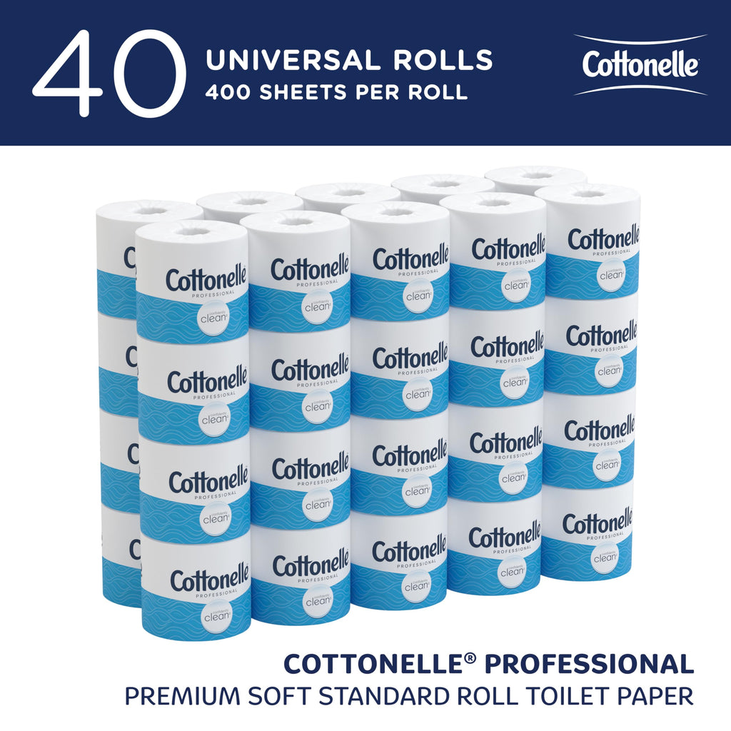 Cottonelle CleanCare Toilet Paper offers 40 universal rolls of 400 sheets each, ensuring 100% authenticity and availability in India via Curat Cart.