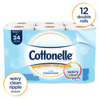 Cottonelle Professional Toilet Paper offers 12 double rolls with wavy clean ripple texture for superior softness and strength. Available at Curat Cart.