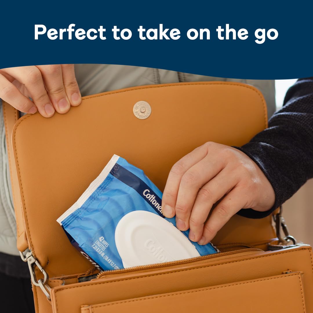 Cottonelle Flushable Wipes fit perfectly in your bag, ideal for daily use. Upgrade your hygiene routine with Curat Cart.