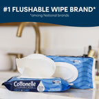 Cottonelle Flushable Wipes, trusted #1 brand, available in India at Curat Cart. Experience freshness and care with every wipe.