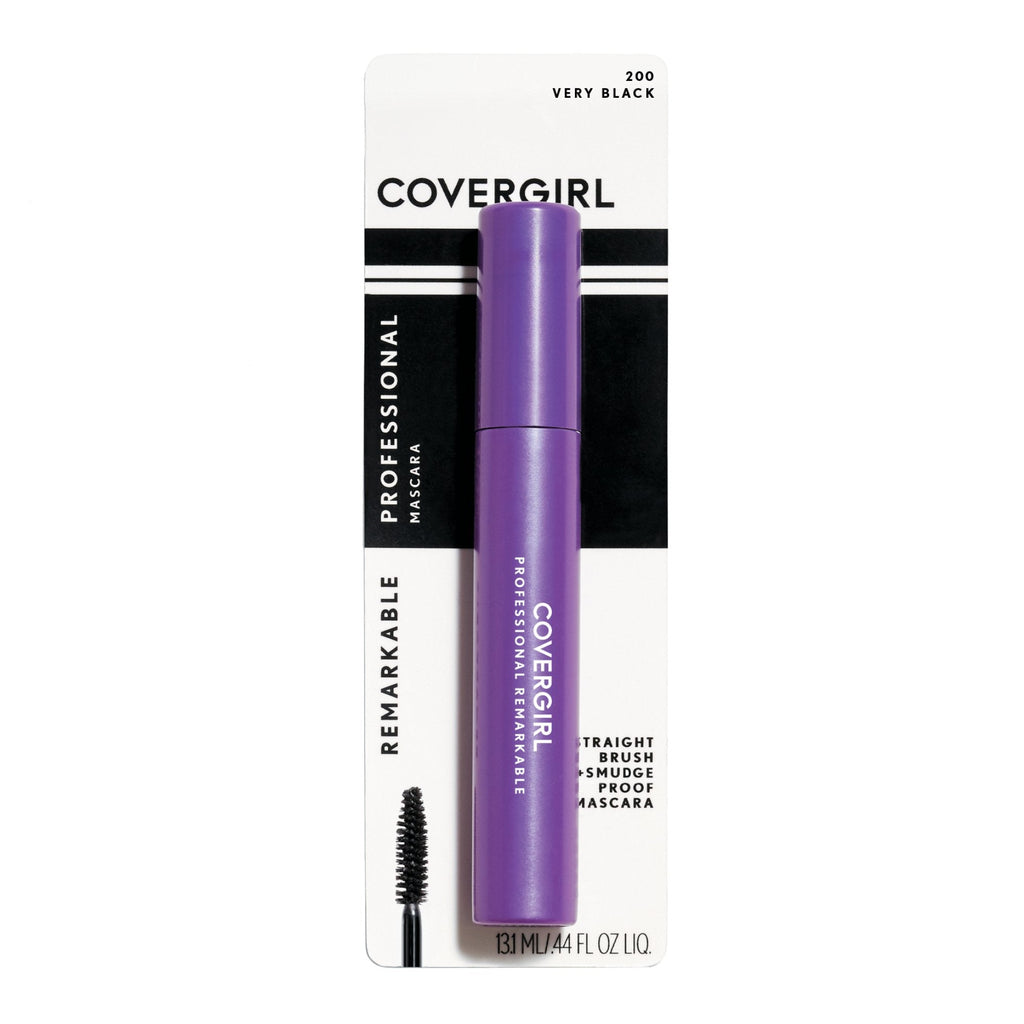 Covergirl Professional Remarkable Mascara in Very Black, 131 mL. A global favorite for smudge-proof, defined lashes.