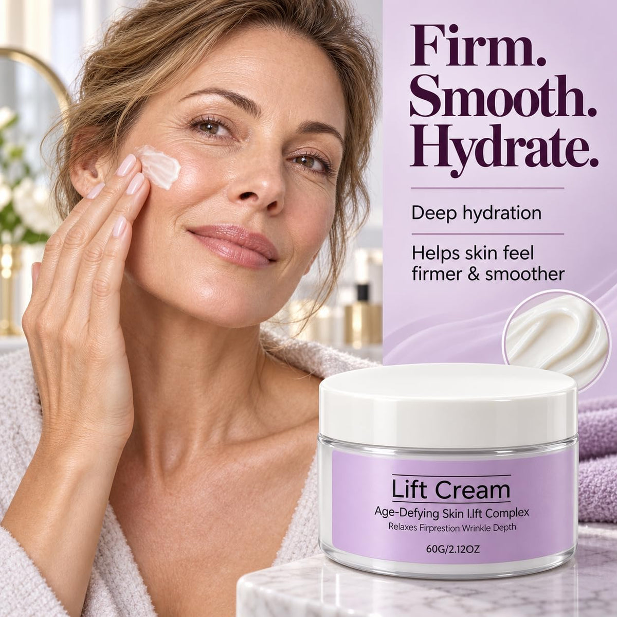 Instant Face Lift Cream for Women offers deep hydration and smoother skin. Perfect for daily use, available at Curat Cart.