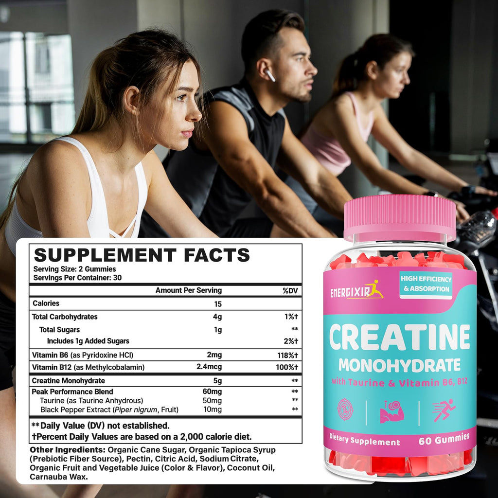 Discover Creatine Gummies for Women with Taurine and Vitamin B6, 100% Authentic and available at Curat Cart in India.