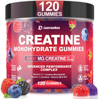 Premium imported Creatine Monohydrate Gummies by LanranBee, offering 5000 MG of creatine per serving for advanced performance. Available at Curat Cart.