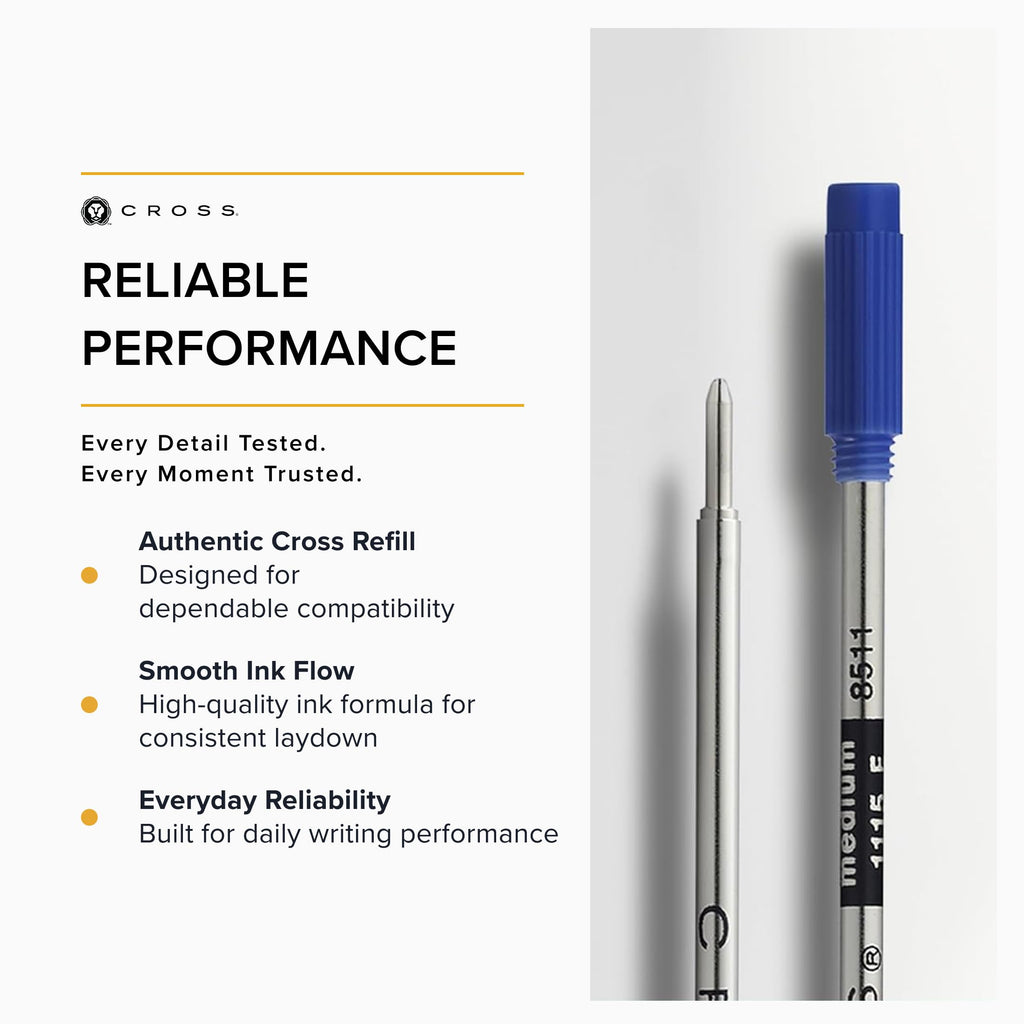 Experience reliable performance with the Cross Ballpoint Pen Refill, specially curated by Curat Cart for daily writing excellence.