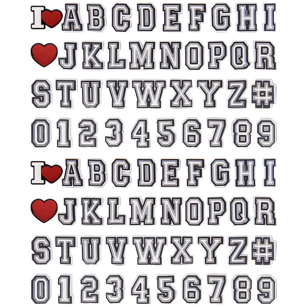 Premium imported CUNUEN Letter Number Charms featuring vibrant letters and numbers, available at Curat Cart for creative projects.