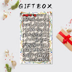 CUNUEN Letter Number Charms displayed in a festive gift box, 100% Authentic and available at Curat Cart in India.